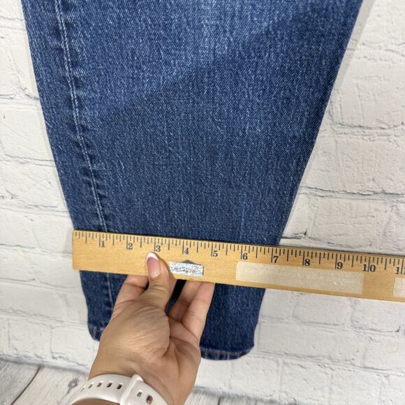 Levis 501 Jeans Button Fly Women Size 29 Medium Washed Denim Straight Leg Pants - Picture 12 of 13